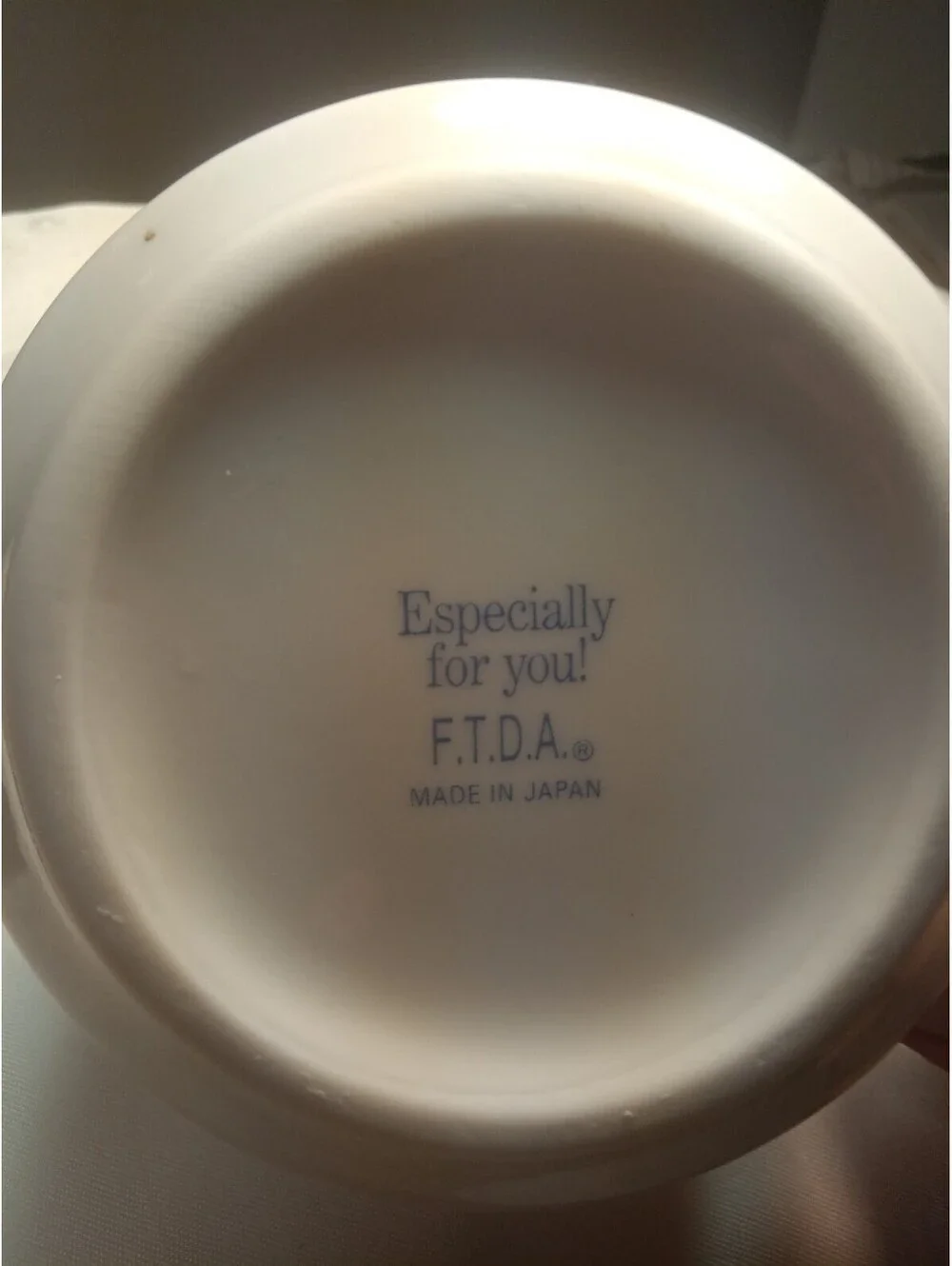 Vintage 1989 FTDA Floral Fine Porcelain Pitcher Especially for You Made in Japan